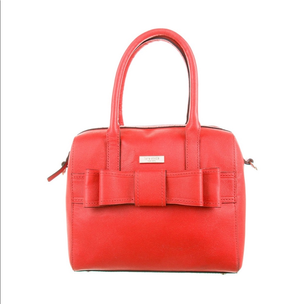 Kate Spade New York Red Leather Bow Satchel
